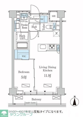 ラティエラ武蔵小杉の物件間取画像